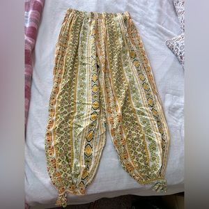 Yellow printed pants✨